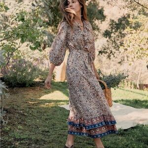 NWT Christy Dawn The Plum Dress in Sand Anemone Vine Size S